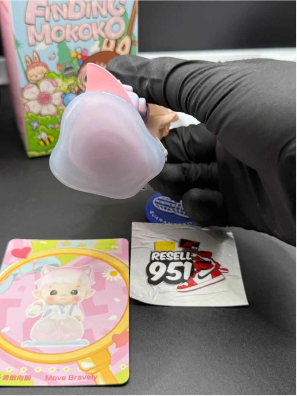 Labubu Pop Mart Finding Mokoko Move Bravely Designer Collectible Figure